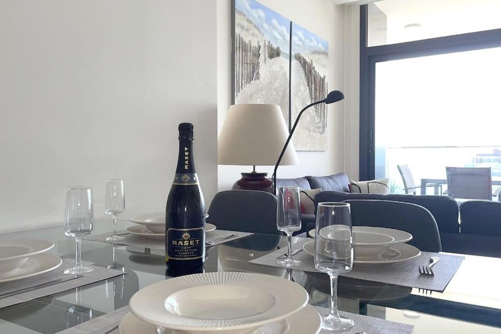 Luxury Apartment Residencial Sunset Drive - Benidorm, Espana Bagian luar foto