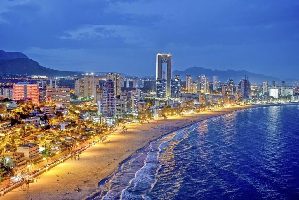 Luxury Apartment Residencial Sunset Drive - Benidorm, Espana Bagian luar foto